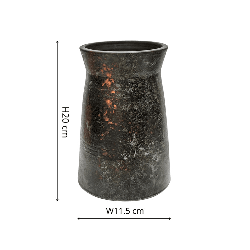 Kew Eclectic Orangery Handthrown Vase, D20cm, Bronze
