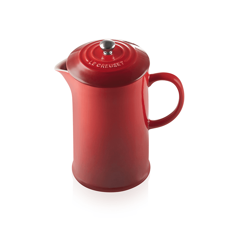 Stoneware Cafetiere, 1 litre, Cerise