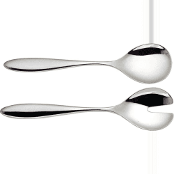Image showing the Mami by Stefano Giovannoni Salad serving set, 26cm, Stainless Steel product.