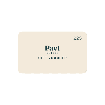Image showing the £25 Pact Coffee Gift Voucher product.