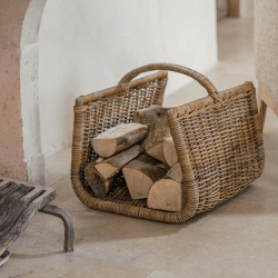Image showing the Sadra Log Basket, Rattan product.