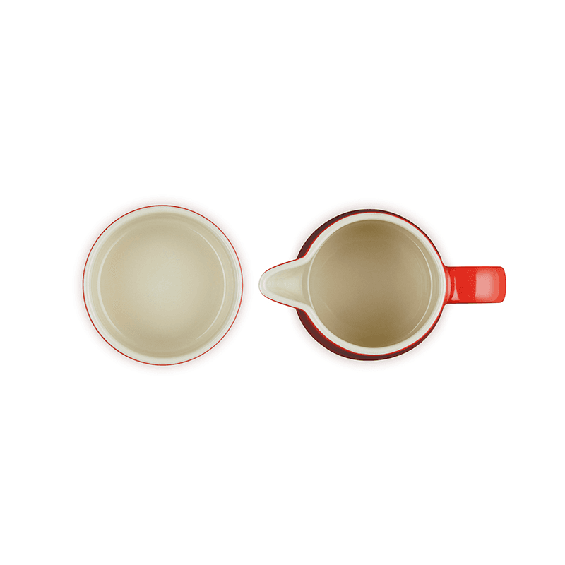 Stoneware Milk & Sugar Set, Cerise