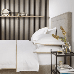 Image showing the Somerton Superking Deep Fitted Sheet, White product.