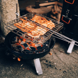 Image showing the Flip'n grate BBQ swivel grill, small 47cm, Silver product.