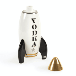 Image showing the Rocket - Vodka Decanter, H25.4cm, White/Black/Gold product.