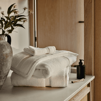 Image showing the Cotton Face Towel, White product.