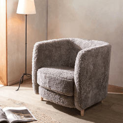 Image showing the Sheepskin Cosy Chair, Truffle product.