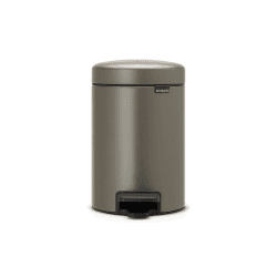 Image showing the newIcon Pedal bin, 3 litre, Platinum product.