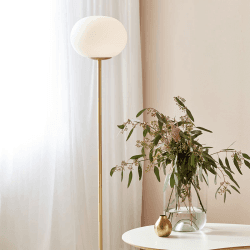 Image showing the Alton Floor Lamp, H150cm, Opal white product.