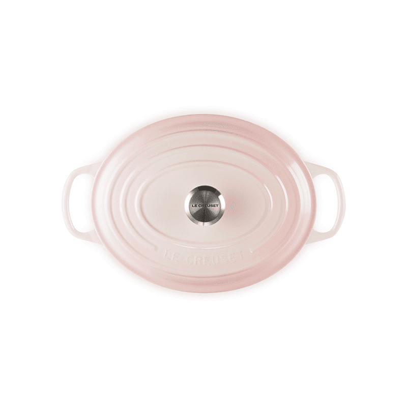 Signature Cast Iron Oval Casserole, 29cm, Shell Pink