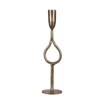 Image showing the Padook Candlestick Holder, H35cm, Antique Brass product.