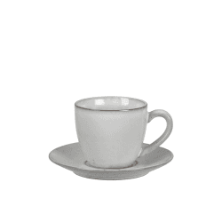 Image showing the Nordic Sand Tea Cup & Saucer, 150ml, Natural product.