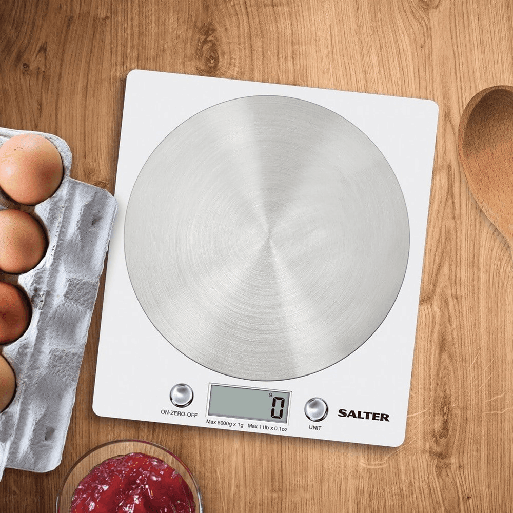 1036 WHSSDR Disc electronic kitchen scale, White