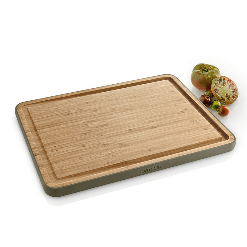 Green Tool Bamboo Cutting Board with Groove, 39 x 28cm