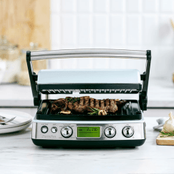Image showing the Non-Stick 3-in-1 Contact Grill & Indoor BBQ, Blue Haze product.