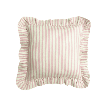 Image showing the Candy Stripe Cushion Cover, 45 x 45cm, Blush product.