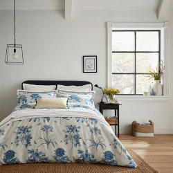 Image showing the Etchings & Roses Double Duvet Cover, China Blue product.