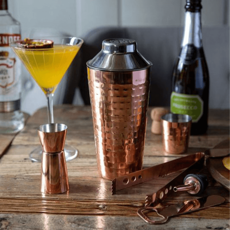 Seven Piece Cocktail Set, Stainless Steel