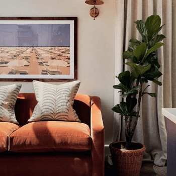 Image showing the Areca Cushion Cover, 56cm x 56cm, Midnight Green product.