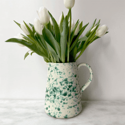 Image showing the Splatter Jug, H14cm, Pistachio product.