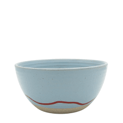 Image showing the Studio Bowl, D14cm, Clear Sky & Red product.
