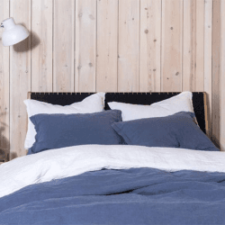 Image showing the Washed Linen Linen Oxford Pillowcase, White product.