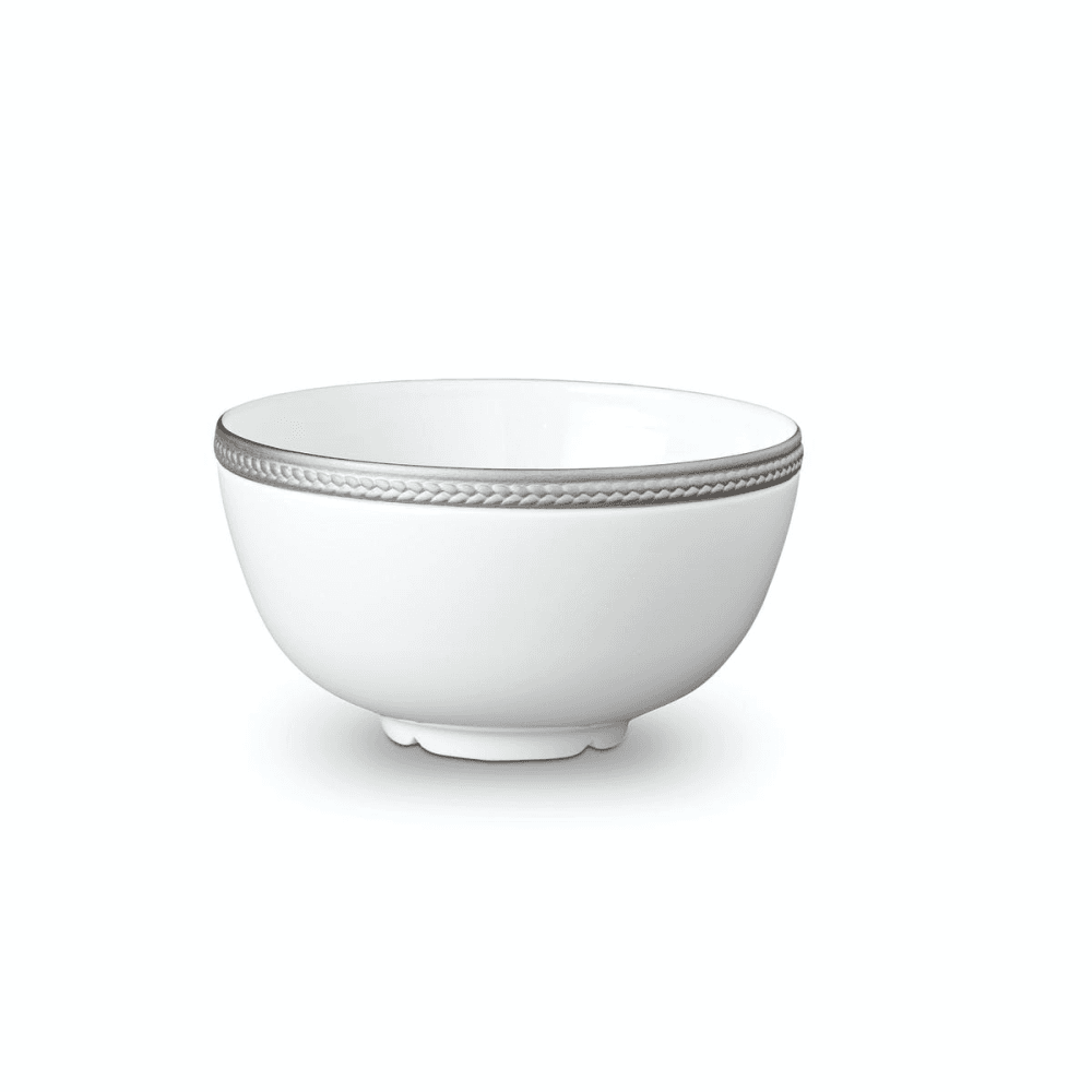 Soie Tressee Cereal Bowl, Platinum