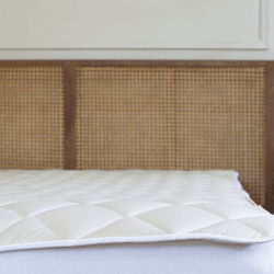 Image showing the Luxury Deep Fill Organic Wool Mattress Topper, Super King, Ecru product.