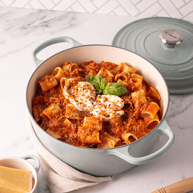 Cast Iron Round Casserole, 24cm, Sea Salt