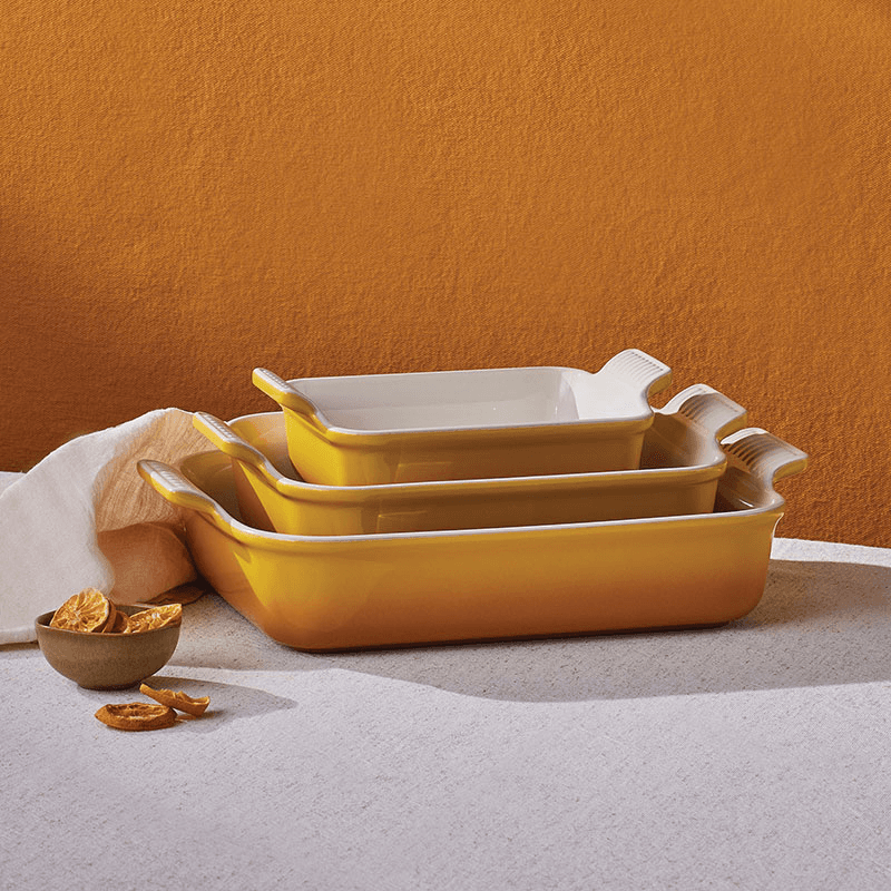Stoneware Heritage Rectangular Dish, 26cm, Nectar
