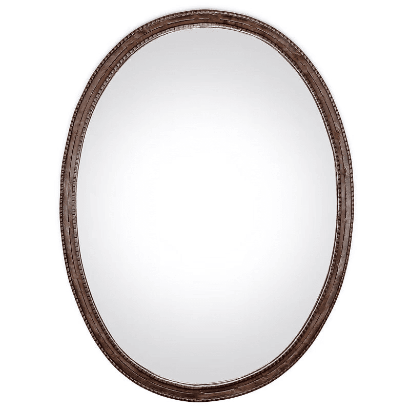 Drishti Oval Mirror, Antique Black