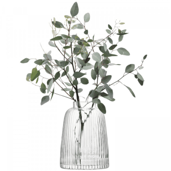 Image showing the Pleat Vase, H26cm, Clear product.