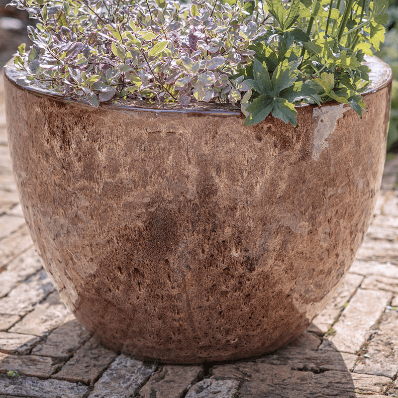 Dunai Planter, H31cm, Terracotta