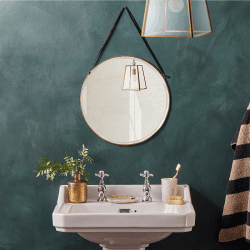 Image showing the Bevelled Luxor Mirror, 40cm, Metal product.