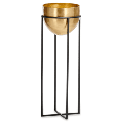 Image showing the Atsu Planter Stand Large, Black product.
