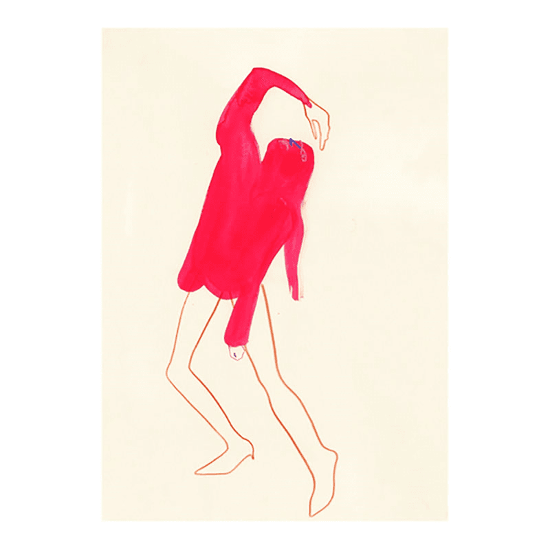 The Pink Pose FSC Print, 50 x 70cm