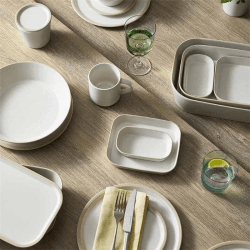 Image showing the Urban Dining 5 Piece Cook and Serve Set, White product.