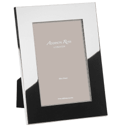 Image showing the Flat Border Photograph frame, 8 x 10", Silver Plate With Velvet Back product.