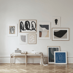 Image showing the Nectar - Leise Dich Abrahamsen Art print, H50 x D40cm, Multi product.