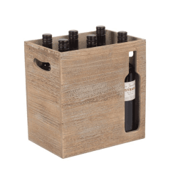 Image showing the Wine Bottle Carrier, Natural product.