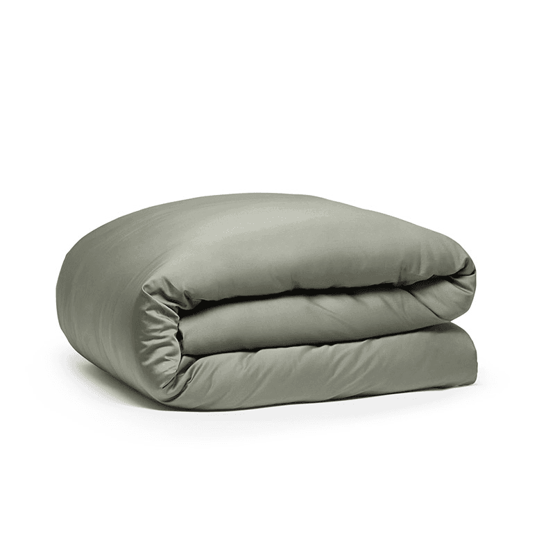 Luxe Cotton Duvet Cover, Super King, Moss