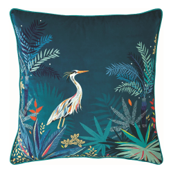 Image showing the Heron Cushion, 50 x 50cm, Teal product.