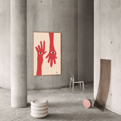 Image showing the Hamsa Hands Fsc Print, 50 x 70 cm product.