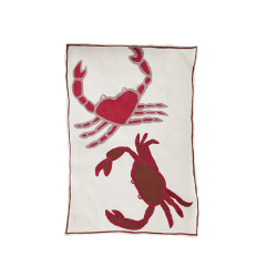Image showing the Crab Tea Towel, 50 x 70cm, Red/Pink product.