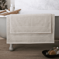 Image showing the Egyptian Cotton Medium Bath Mat, 60 x 90cm, Feather Grey product.