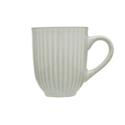 Image showing the Ribbed Mug, 400ml, Light Grey product.