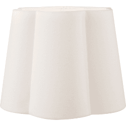 Image showing the Posy Tapered Scalloped Shade, 30cm, White product.