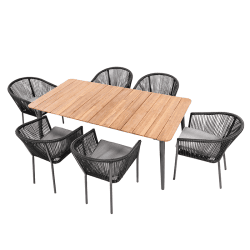 Image showing the Reims Dining Set, Grey product.