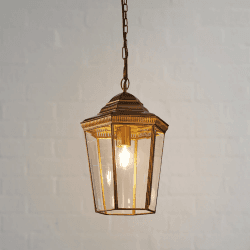 Image showing the Markham Lantern, 41 x 32 cm, Antique Brass product.