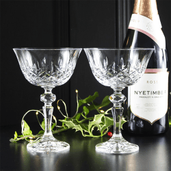 Image showing the London Set of 2 Champagne Coupes, 180ml, Clear product.